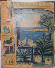 Affiche de voyage originale de Pablo Picasso sur la Côte d'Azur de 1962