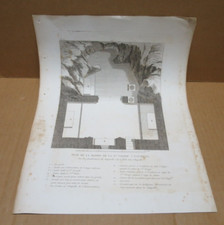 RELIGION NAZARETH plan de la Maison de la Sainte Vierge ancienne gravure