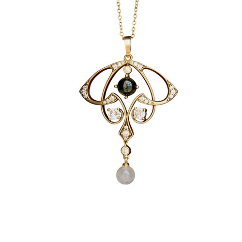 Collier pendentif doré - collier,
