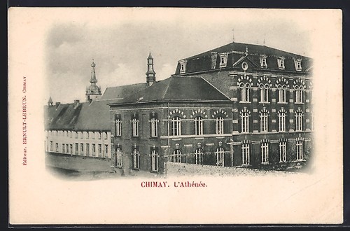 Cpa chimay athénée - chimay,,