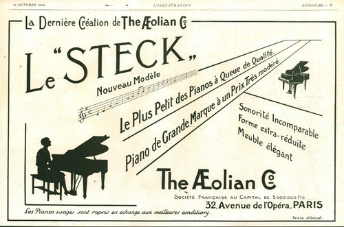 Publicité ancienne piano - , le