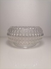 Verre de plafonnier décor floral diamètre 20 cm