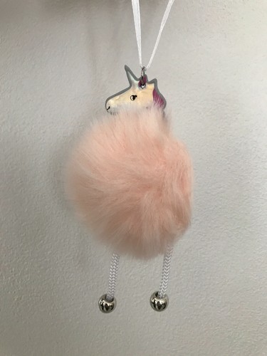 Pompon licorne rose - licorne,