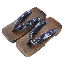 Sabots en bois pour hommes sandales japonaises en bois pantoufles Geta sabots...