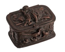 Ancien coffret boite bronze - ancien,