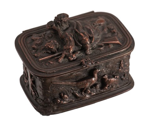 Ancien coffret boite bronze - coffret,