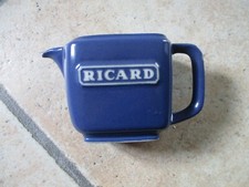 Petit Pichet ricard céramique bleu unidose  rectangulaire