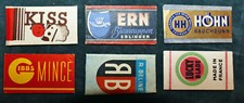 lot 6 lames rasoir anciennes KIss Ern solinger Hohn R. Beline Lucky Blade Gibbs