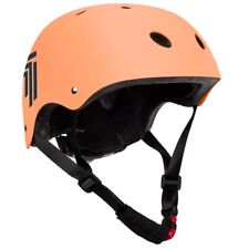 Enfants Casque de Vélo " Matt Black Orange ",Skateur,BMX,52-56cm,Env. 6 Années