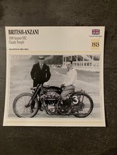 CARTE FICHE MOTO collection