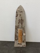 ancien outil macon truelle taloche metal lisseur enduit sol 