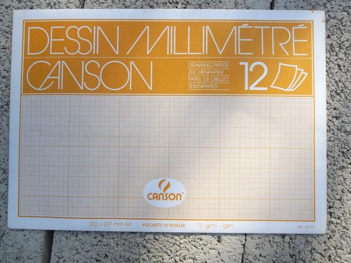 Canson papier millimétré - papier,