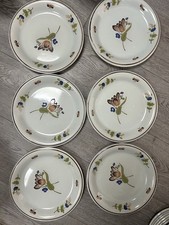 6 Assiettes Plate Fleurie St