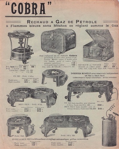 Publicite rechaud cobra gaz - publicite,