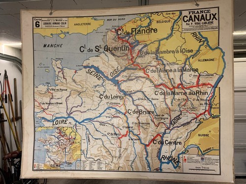 Ancienne affiche carte - ancienne,