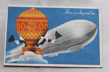carte publicitaire, Lion Noir, dirigeable, hier et aujourd'hui, publicité