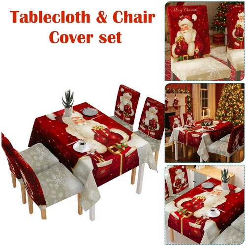 Noël dîner set nappe 4 - dîner,