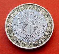 Très Belle Pièce Rare de 1 EURO  de 1999  FRANCE  " Fautée "
