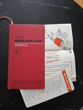 Guide Michelin 1968 avec son courrier et marque pages 