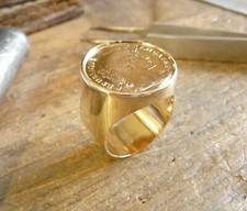 Chevalière or 18 KT ronde