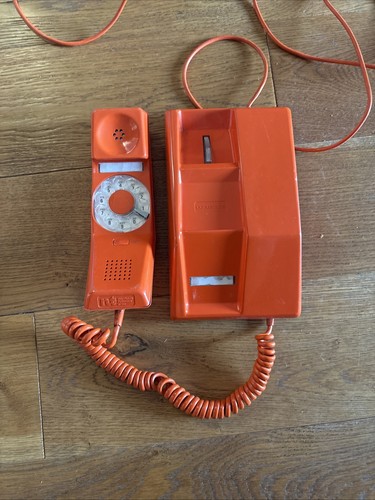 Téléphone orange vintage - orange,