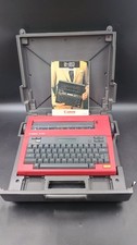 Machine A Écrire Électronique Rouge Canon s-50 Made in Japan Fonctionne 100%