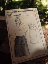 Rare patron de couture vintage ancien, marque Ancienne, collection rétro couture