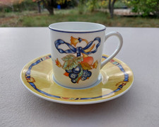 Tasse à café Bernardaud Limoges Porcelaine modèle "Borghèse"