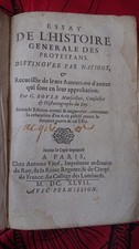 Livre Ancien 1647- L'histoire Des Protestants-Reliure Parchemin-Rare