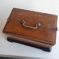 Boite ancienne Napoléon 3 vintage boite à lettre de voyage en bois