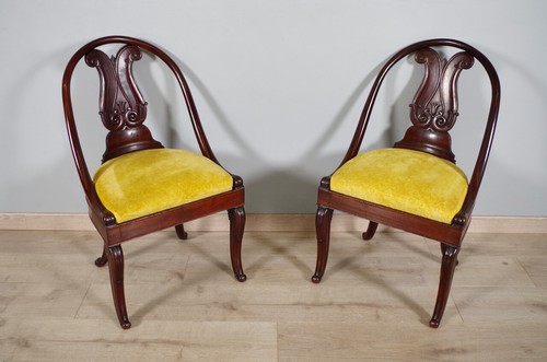Paire chaises gondole - paire,