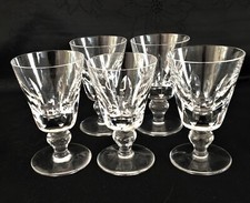 SAINT LOUIS modèle JERSEY - 5 VERRES en CRISTAL TAILLE 5  - SUPERBE
