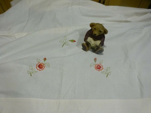 Vintage blanc brodé - vintage, =blanc