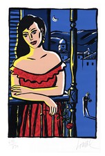 LOUSTAL SERIGRAPHIE FEMME, MARQUEZ - 750 ex. n°/signés par l'artiste