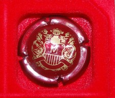 1 Plaque de muselet de champagne Mignon Charles bordeaux