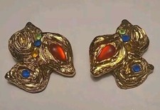 Bijoux Boucles D'oreilles Vintage Signé Micris - Earrings Circa 80 #AJA# K2