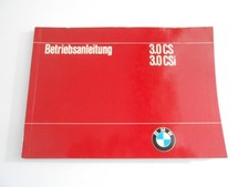 BMW E9 CS CSI  Notice de bord Handbook Bedienungsanleitung 1973 allemand NEUF !