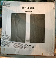 Klipsch The Sevens Noir mat  - Enceintes amplifiées sans fil (la paire) - NEUVE