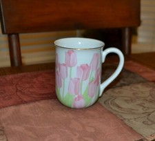 OTAGIRI Mug Cup PINK TULIPS W/
