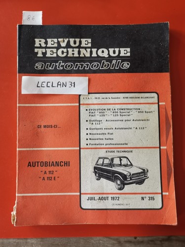 Rta revue technique - revue,