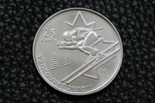 25 cents 2007, Canada, Vancouver 2010 Ski alpin, Acier, 037