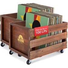 2x Rangement Vinyles Caisse