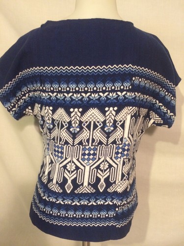 Blue top with - with, size
