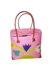 Paniers cabas sac de courses MM Panier marché,plage, raphia paille SoaArtShop