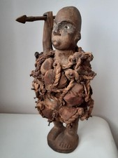 Ancien Fétiche Nkisi Bakongo - Art Africain - Statue à Clous Congo