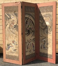 Paravent Japonais Japon Estampe Chine China Art Asiatique Japan Peinture Peint