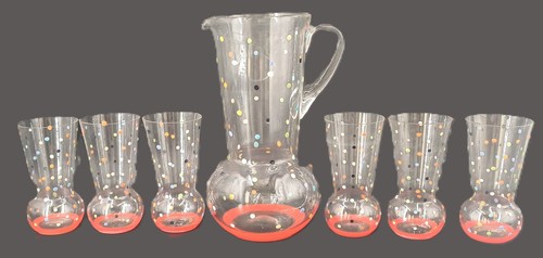 Superbe service orangeade - , 1950