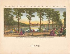 VIEUX PAPIER MENU CIE