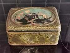 Vintage rare boite de collection métallique Venise Gondolier