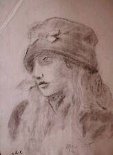 Joli Dessin Fusain Visage De